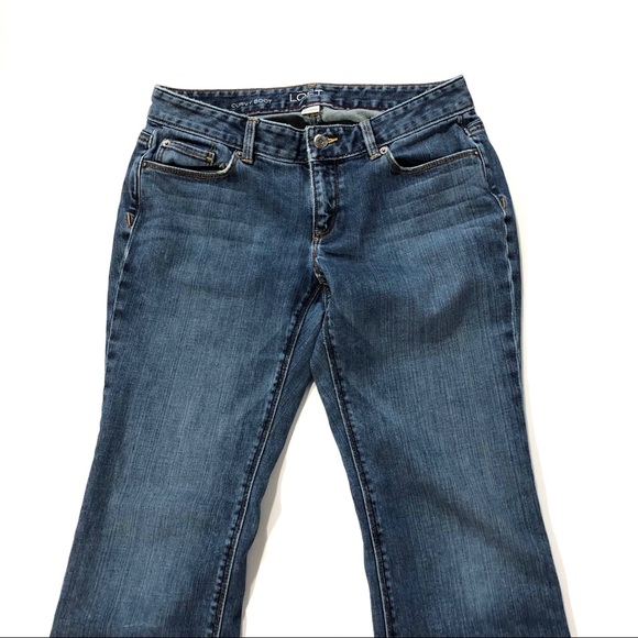 LOFT Low Rise Stretch Curvy Boot Jeans 6P - Picture 3 of 8